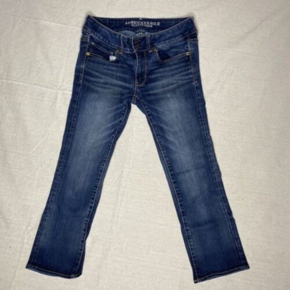 American Eagle Outfitters Denim - AEO American Eagle Womens Jeans Next Level Stretch Artist Crop Size 6 Dark Wash